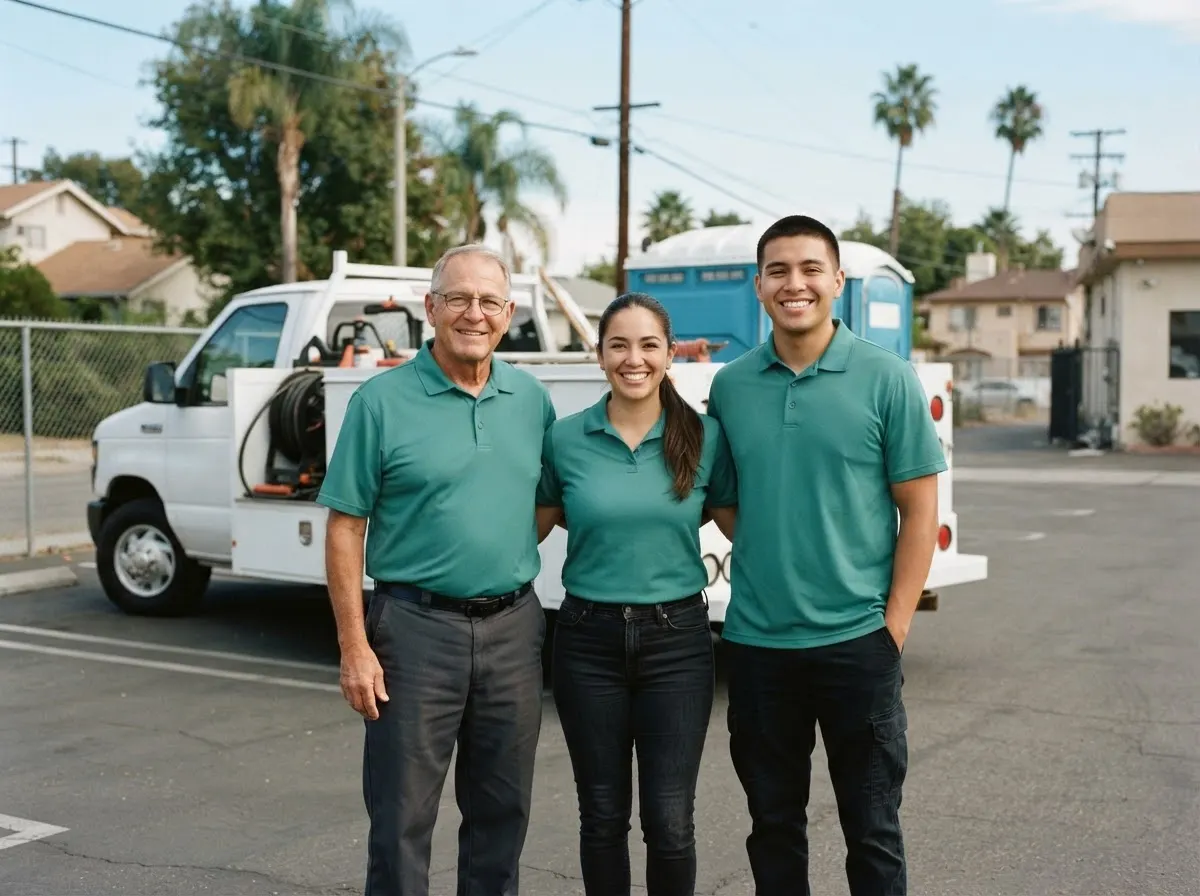 Cedar Lane Porta Potty portable toilet rentals team in El Monte, CA